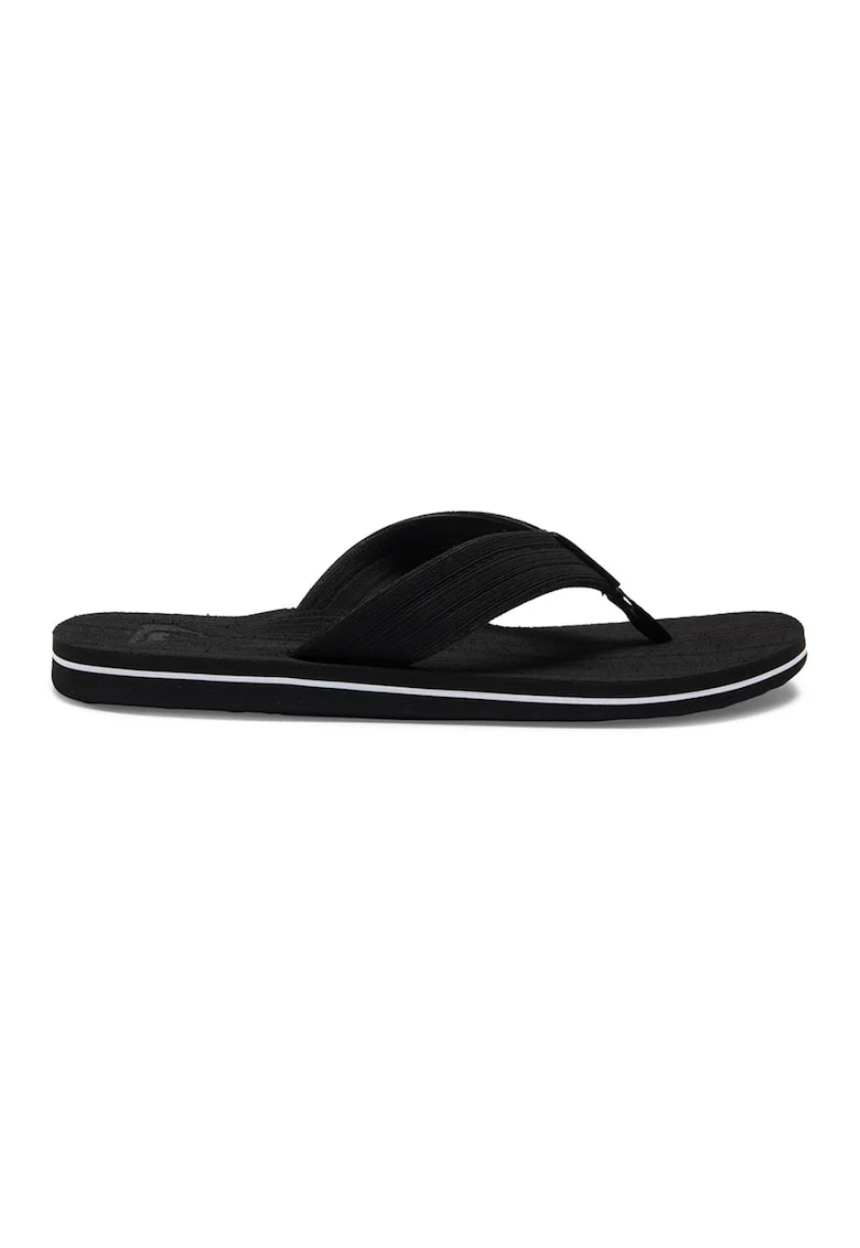 Papuci flip-flop cu logo discret Molokai Layback, Alb/Negru
