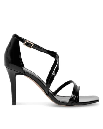 Sandale dama negru sintetic, Negru