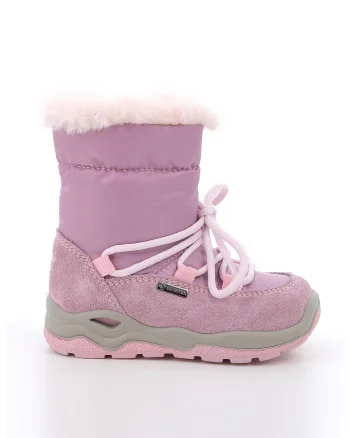 Cizme mid-calf de piele intoarsa, Roz