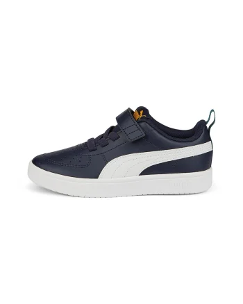 Pantofi sport de piele ecologica cu inchidere velcro Rickie AC+, Bleumarin