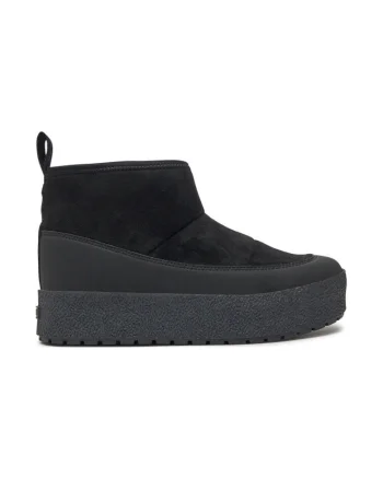 Botine dama,  11264, Textil, Negru