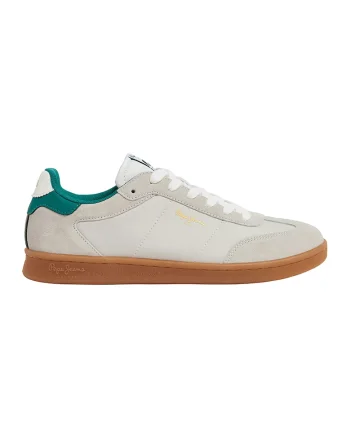 Pantofi sport cu detalii de piele intoarsa, Maro taupe deschis/Verde persan