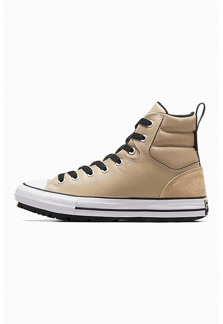 Pantofi sport high-top rezistenti la apa cu insertii de piele intoarsa Chuck Taylor All Star Berkshire, Maro nisip