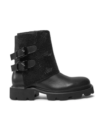 Botine I240884 Negru,  Piele ecologica