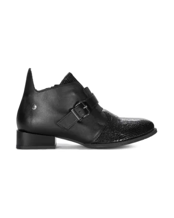 Botine 06692-01/00-8 Negru,  Piele lacuita