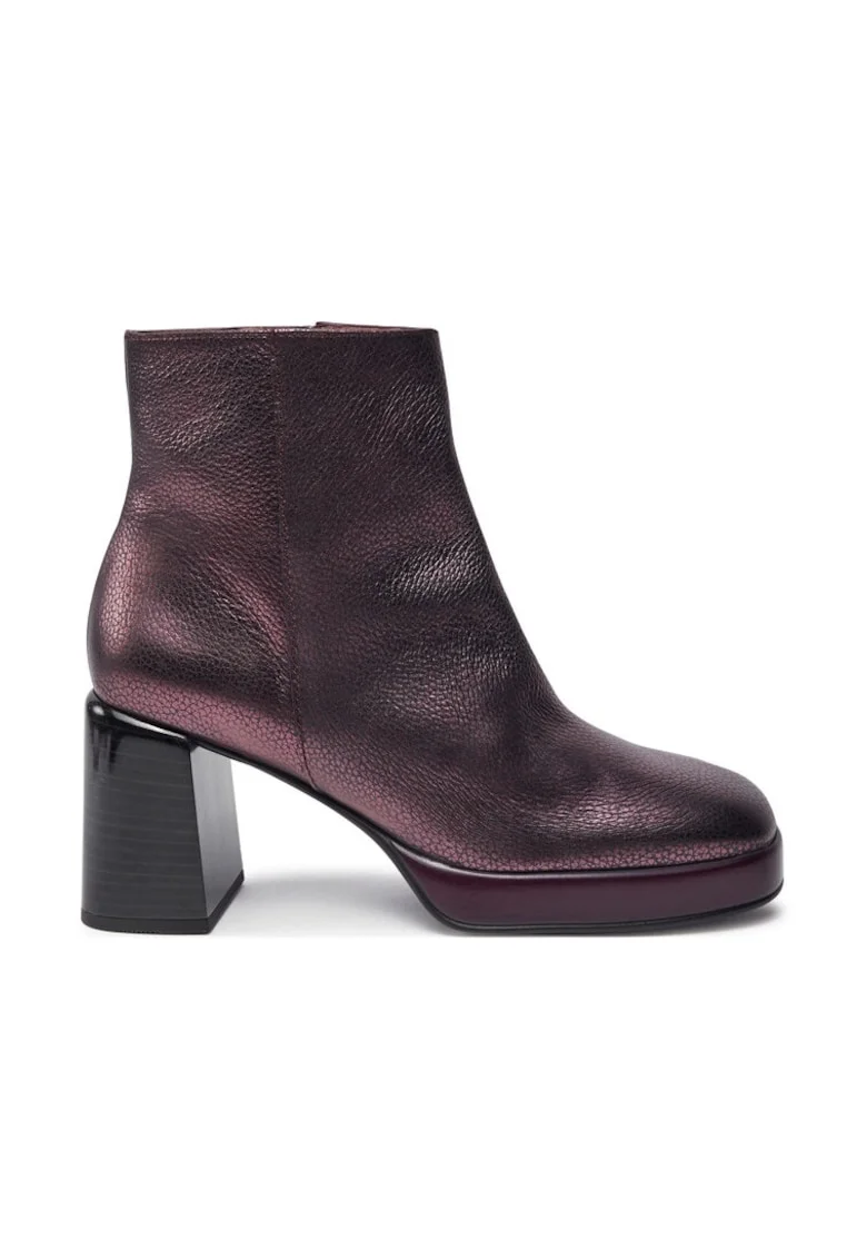 Botine Bolmet-I24 HI243674 Visiniu,  Piele naturala