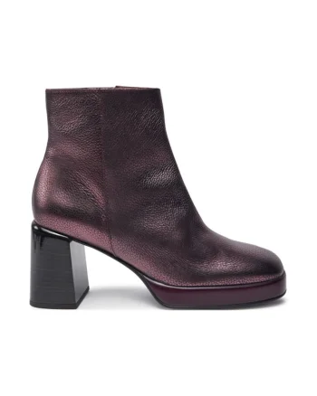 Botine Bolmet-I24 HI243674 Visiniu,  Piele naturala