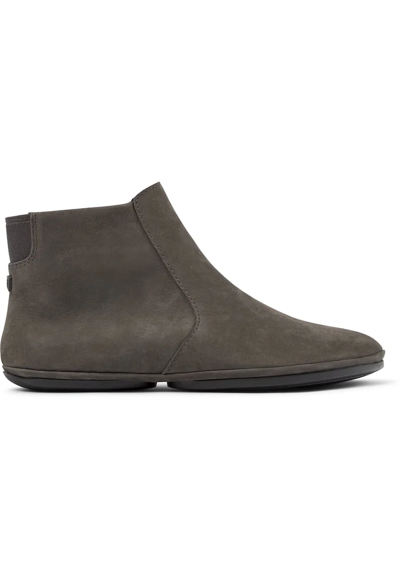 Ghete din piele nabuc Right Nina 1267, Gri