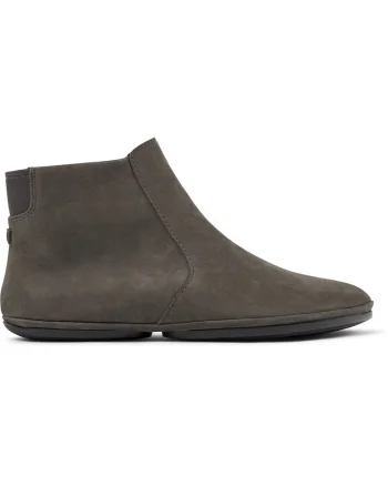 Ghete din piele nabuc Right Nina 1267, Gri