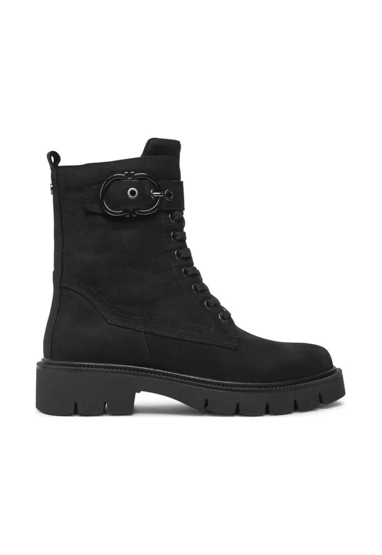 Ghete dama,  304315, Piele nabuc, Negru