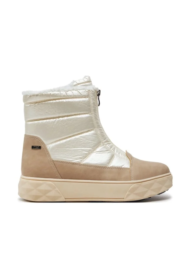 Botine 9-26405-43 Écru,  Piele lacuita