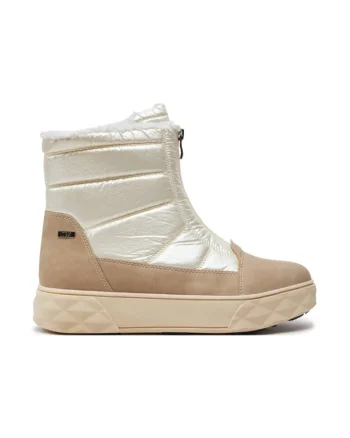 Botine 9-26405-43 Écru,  Piele lacuita