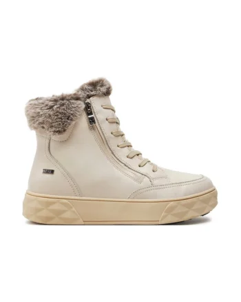 Botine 9-26202-43 Écru,  Piele lacuita
