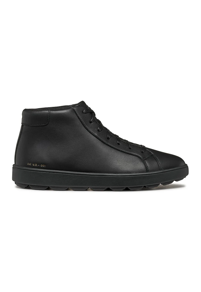 Pantofi sport mid-high din piele, Negru