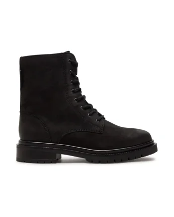 Botine 1-25214-43 Negru,  Piele lacuita