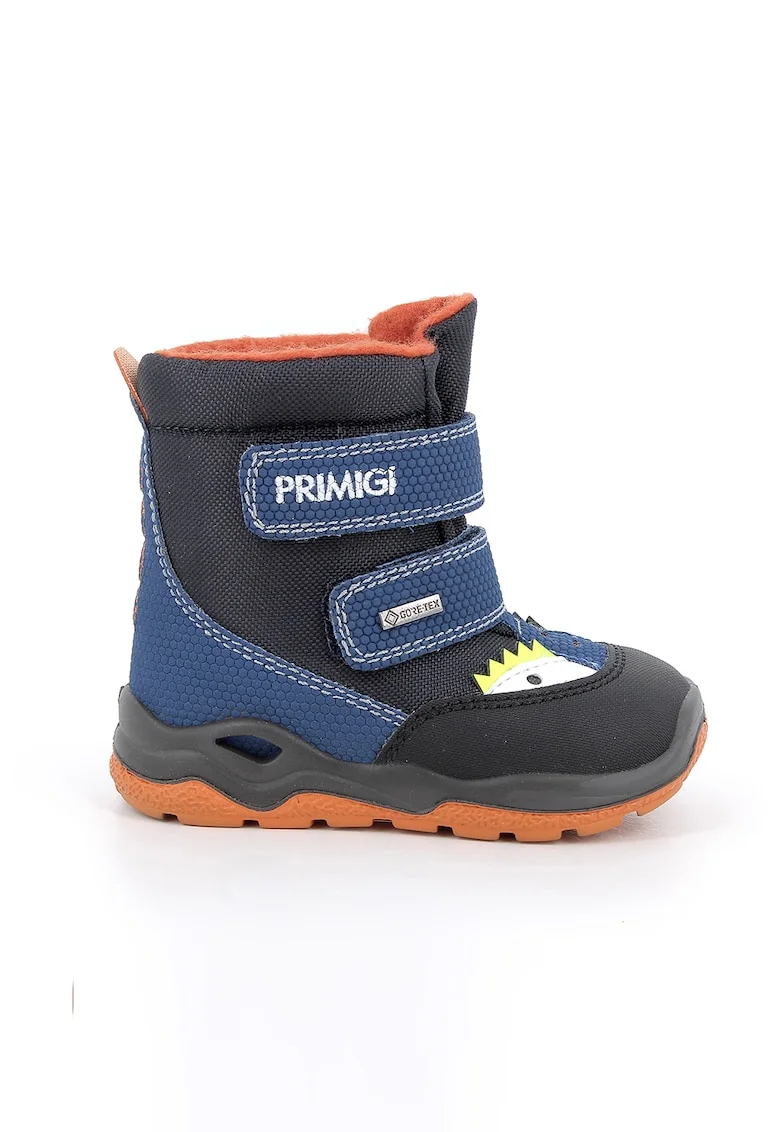 Ghete de piele ecologica, Albastru inchis/Negru stins