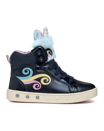 Pantofi sport medii cu LED, Albastru deschis/Bleumarin