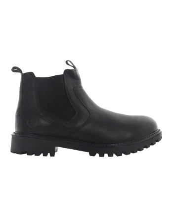 Ghete Chelsea de piele, Negru