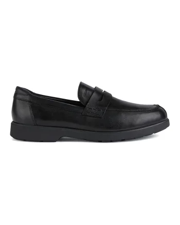 Pantofi loafer de piele, Negru