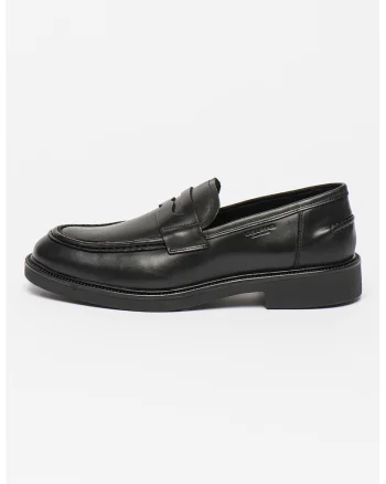 Pantofi loafer Penny de piele Alex, Negru