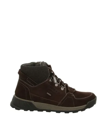 Cizme Raymond,  Barbati, Piele Naturala/Velur, Maro