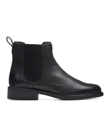 Ghete Chelsea din piele, Negru