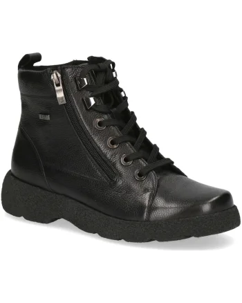 Ghete pentru dama,  casual, piele naturala, negru