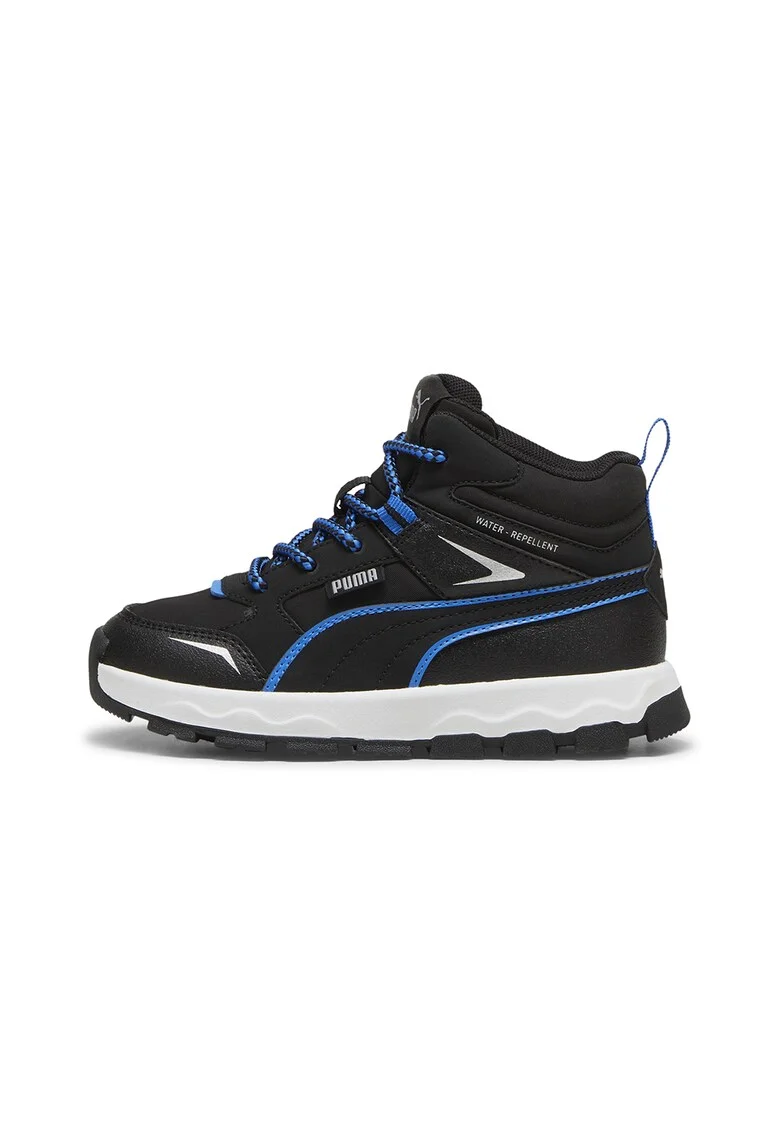 Pantofi sport mid-high cu finisaj rezistent la apa Evolve, Negru/Albastru royal