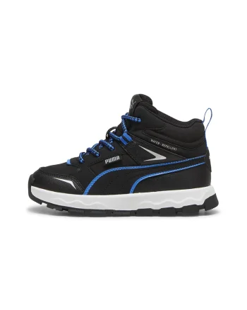 Pantofi sport mid-high cu finisaj rezistent la apa Evolve, Negru/Albastru royal