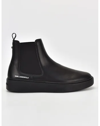 Ghete Chelsea din piele, Negru