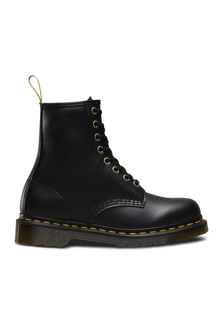 Bocanci unisex din piele ecologica, Negru