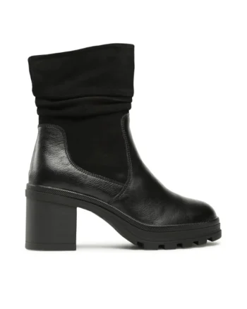 Ghete dama,  303527389, Negru, Piele intoarsa, Negru