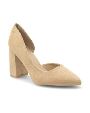 Pantofi dama,  408659, Sintetic, Bej