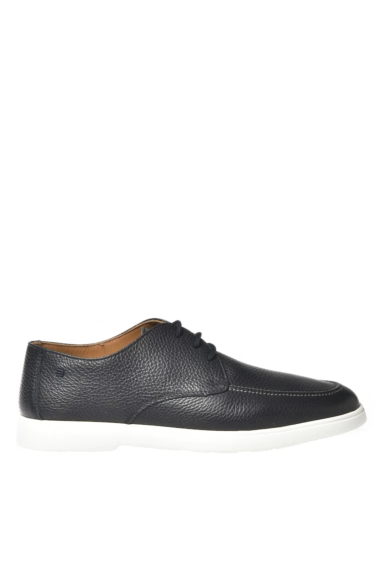 Pantofi derby din piele, Albastru ultramarin
