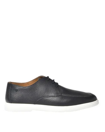 Pantofi derby din piele, Albastru ultramarin