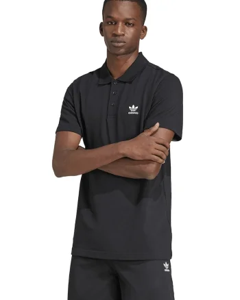 Tricou polo cu imprimeu logo pe piept, Negru