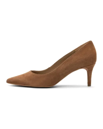 Pantofi de piele cu varf ascutit Joan, Maro