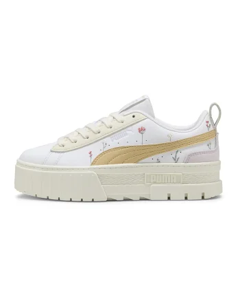 Pantofi sport low cut din piele, Alb/Galben sofran