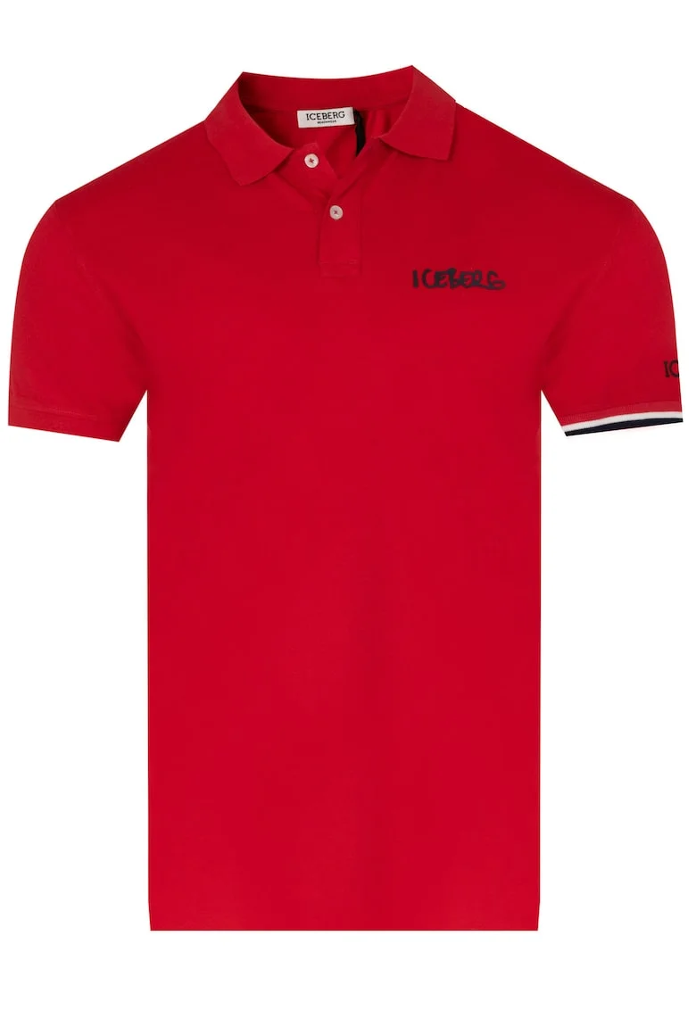 - Tricou polo ICE pentru barbati Rosu, Rosu