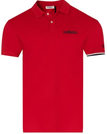 - Tricou polo ICE pentru barbati Rosu, Rosu