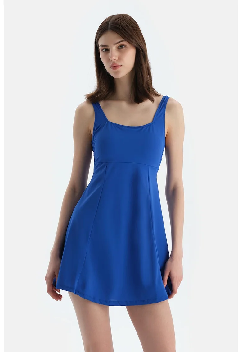 Rochie mini de plaja, Albastru royal