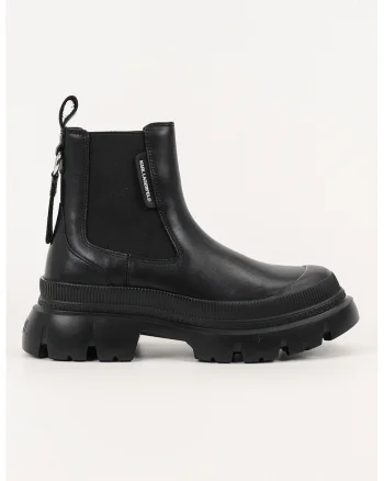 Ghete Chelsea de piele, Negru