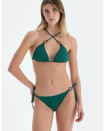 Bikini cu model uni, Verde englez