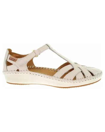 Sandale dama  655-0732ST alb, Crem