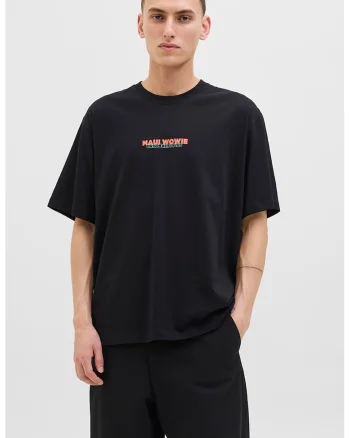 Tricou de bumbac cu imprimeu, Verde/Negru