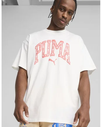 Tricou supradimensionat cu imprimeu, Fucsia/Alb optic