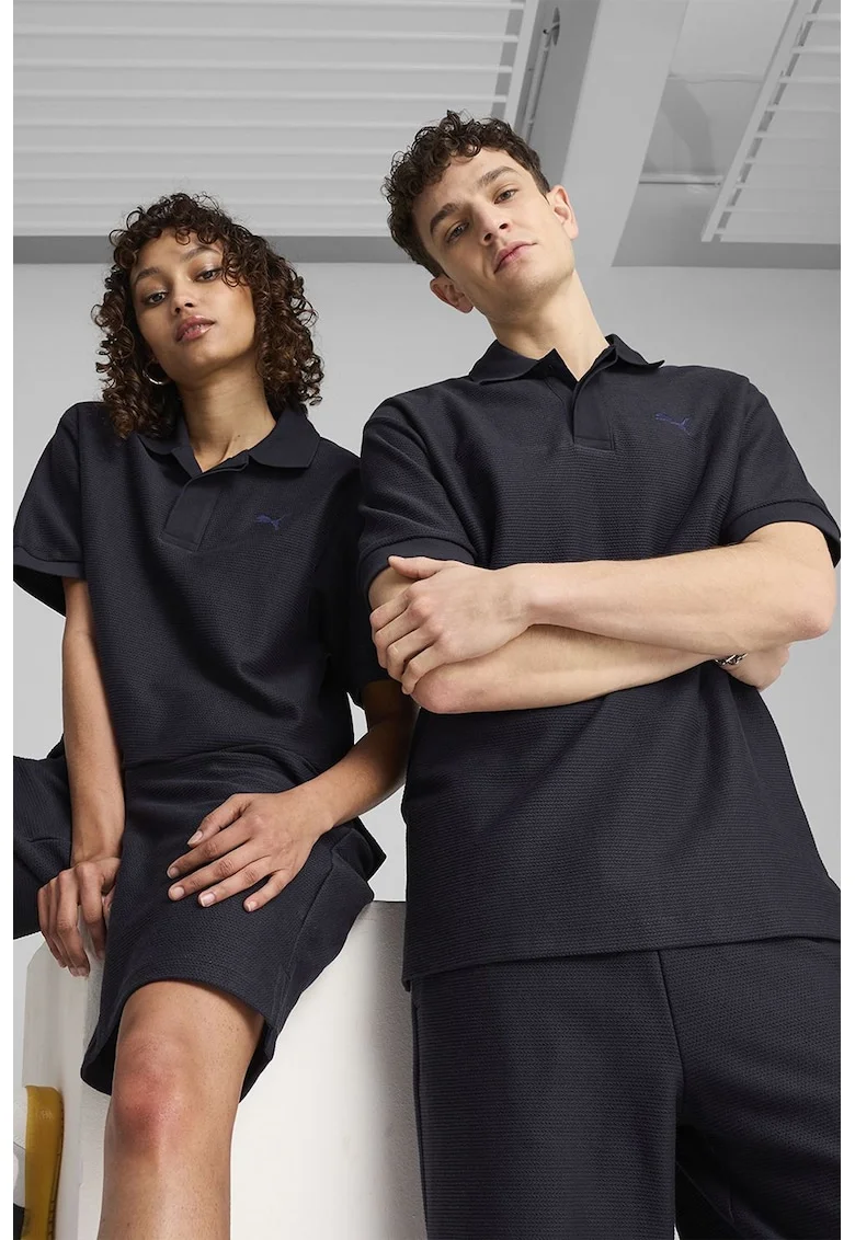 Tricou unisex cu aspect texturat, Albastru ultramarin