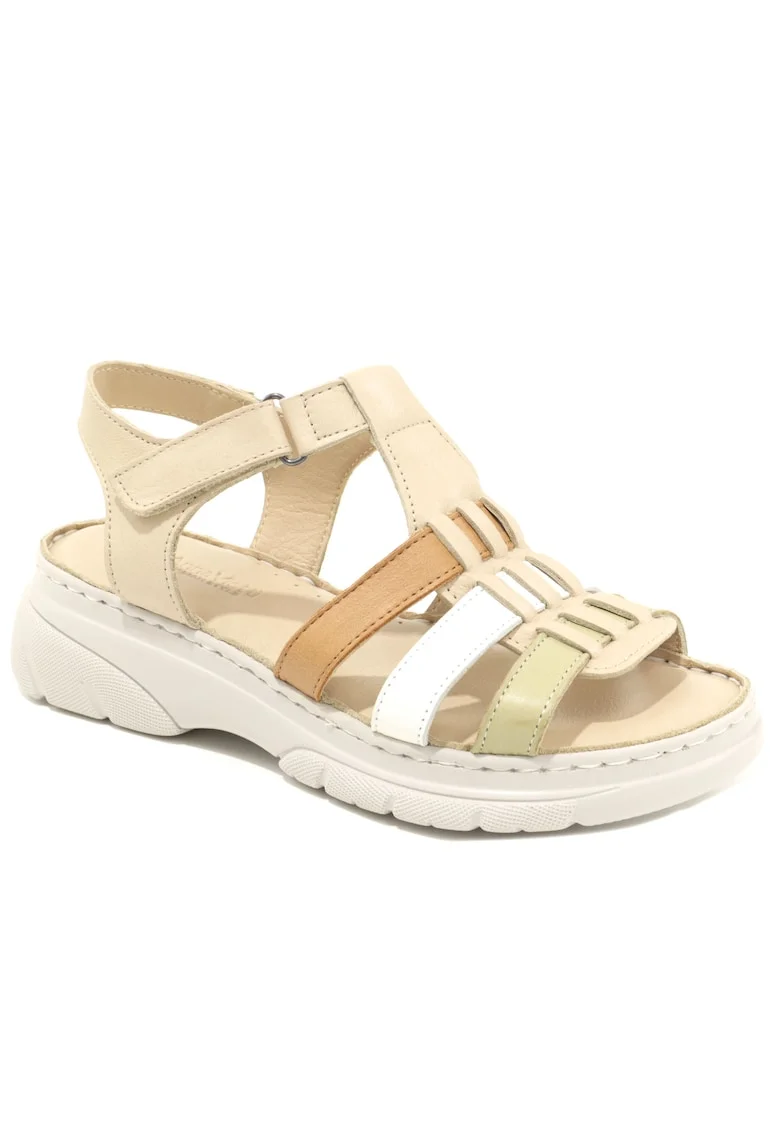 Sandale dama D60 336, Bej