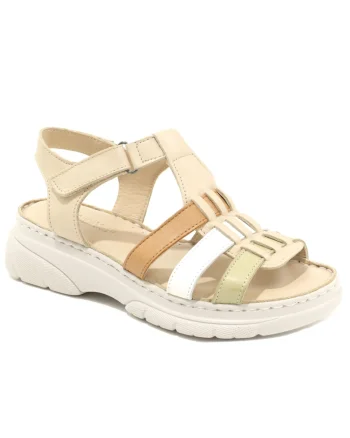 Sandale dama D60 336, Bej
