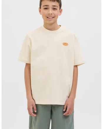 Tricou lejer din amestec de bumbac organic, Crem